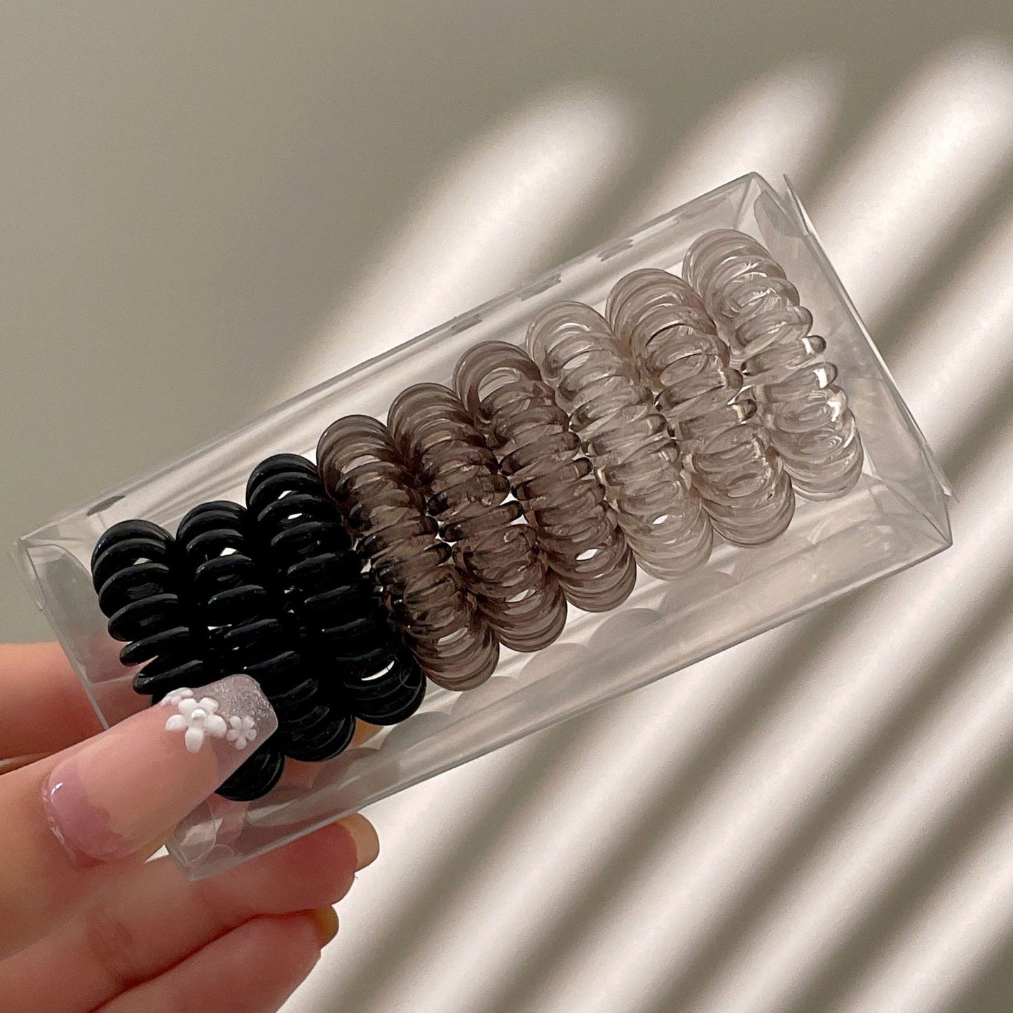 9 Pcs Spiral Hair Ties No Crease