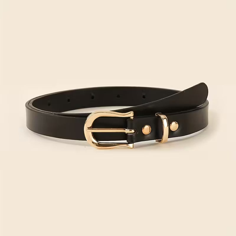 5pcs minimalist solid color elegant Girl's belts