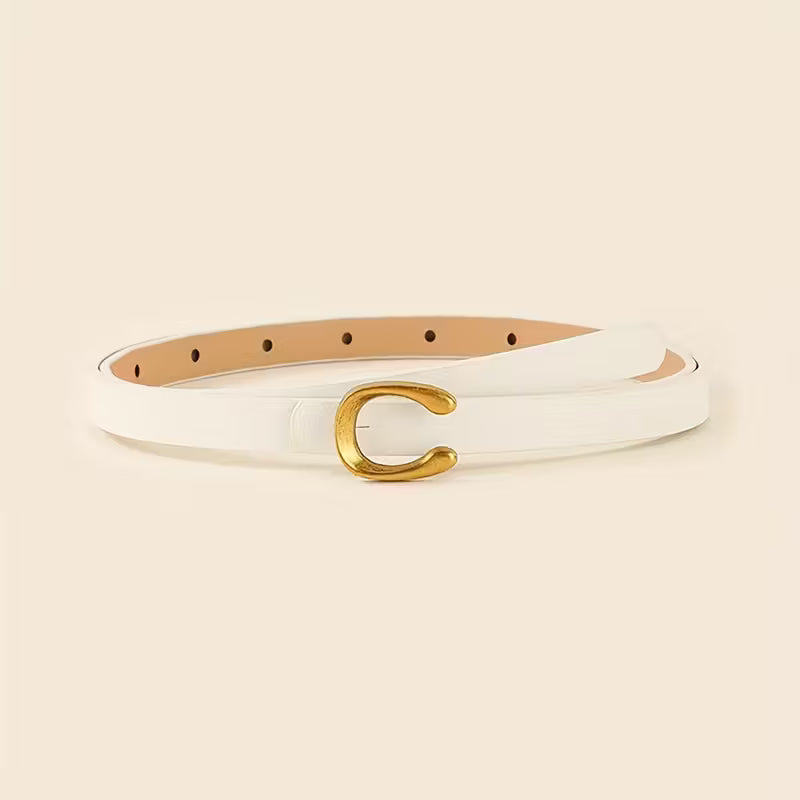5pcs minimalist solid color elegant Girl's belts