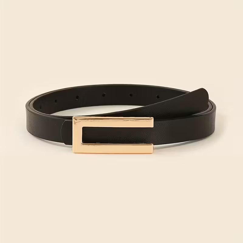 5pcs minimalist solid color elegant Girl's belts