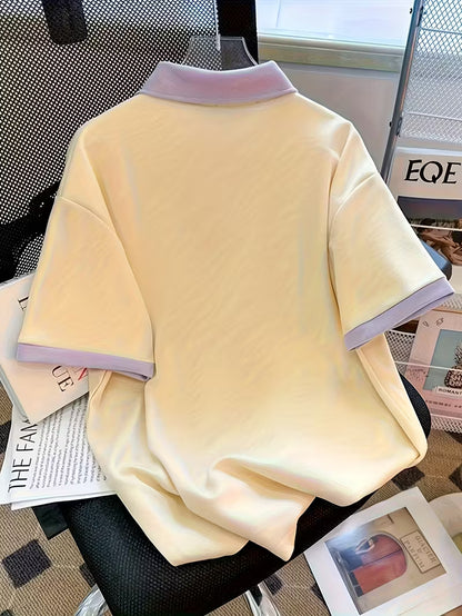 Mulberry Recipe Print, Cotton Polo Top
