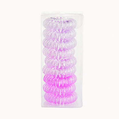 9 Pcs Spiral Hair Ties No Crease