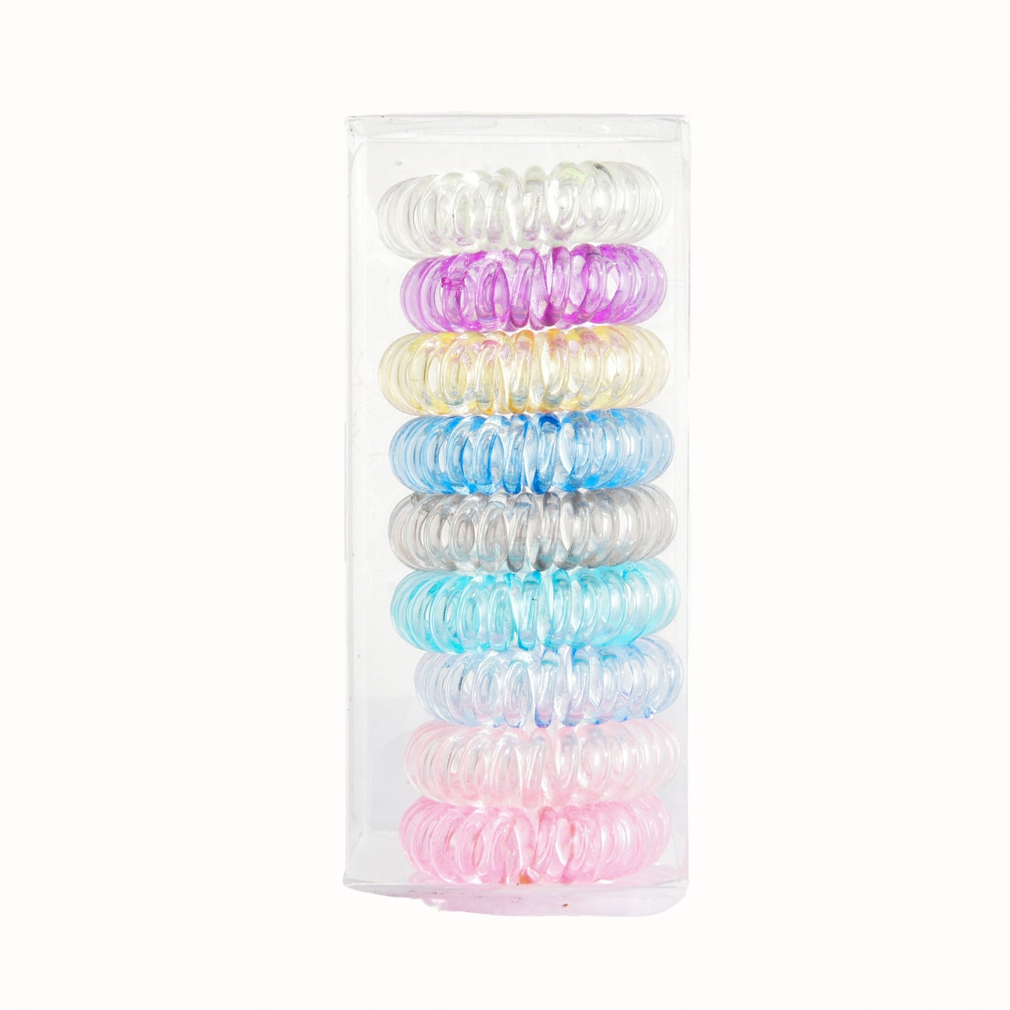 9 Pcs Spiral Hair Ties No Crease