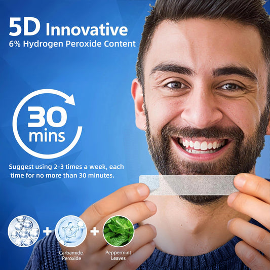 7/14 Pairs 5D Teeth Strips Brighten Tooth Strips for Man And Women