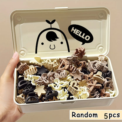 5/10/20/30pcs Beige Mixed Pack Small Clips