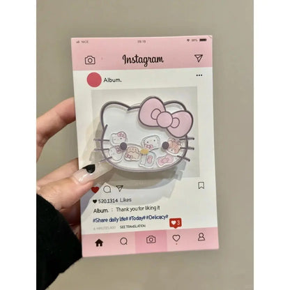 Sanrios Phone Accessories Hello kittys Paste Mobile Phone Holder Cartoon