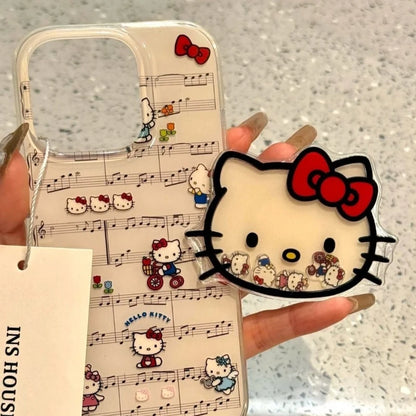 Sanrios Phone Accessories Hello kittys Paste Mobile Phone Holder Cartoon