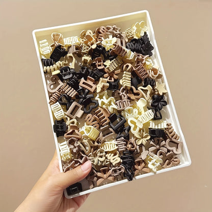 5/10/20/30pcs Beige Mixed Pack Small Clips