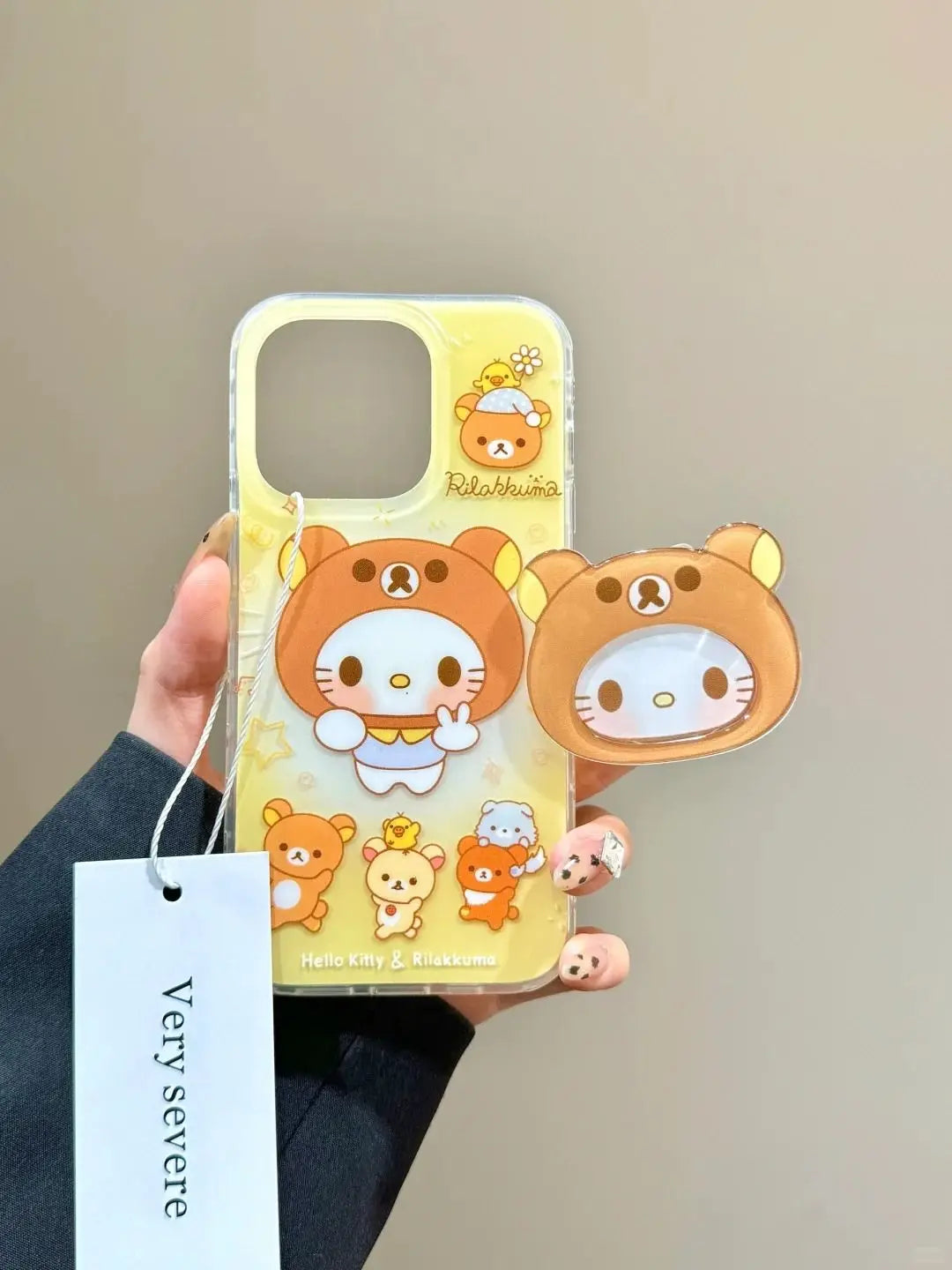 Sanrios Phone Accessories Hello kittys Paste Mobile Phone Holder Cartoon