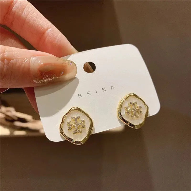 Snowflake Stud Earrings For Women