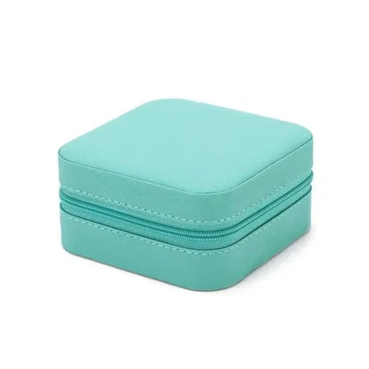Mini jewelry storage box portable PU leather display box