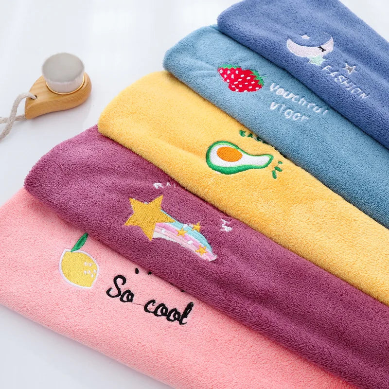 1pc Quickly Dry Hair Hat Super Absorbent Soft Bathroom Women Head Towel