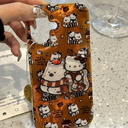 Sanrios Phone Accessories Hello kittys Paste Mobile Phone Holder Cartoon