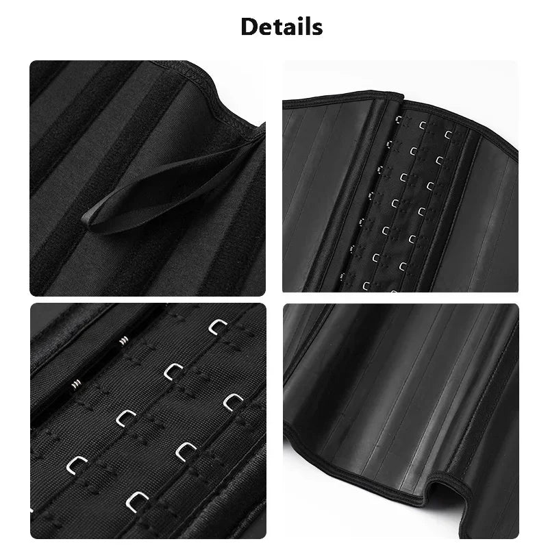 Body Shaper Shapewear Women 25 Steel Bones Latex Waist Trainer Corset Shapewear