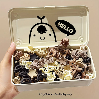 5/10/20/30pcs Beige Mixed Pack Small Clips