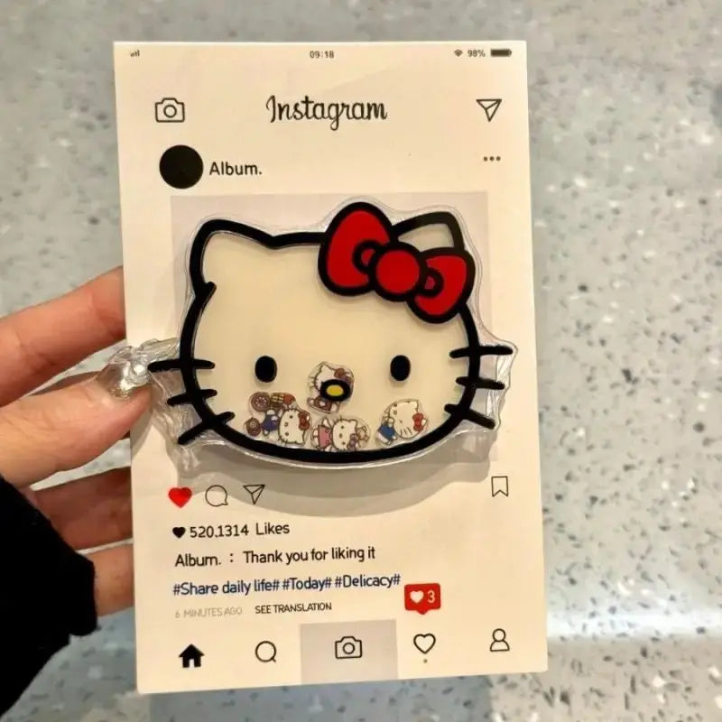 Sanrios Phone Accessories Hello kittys Paste Mobile Phone Holder Cartoon