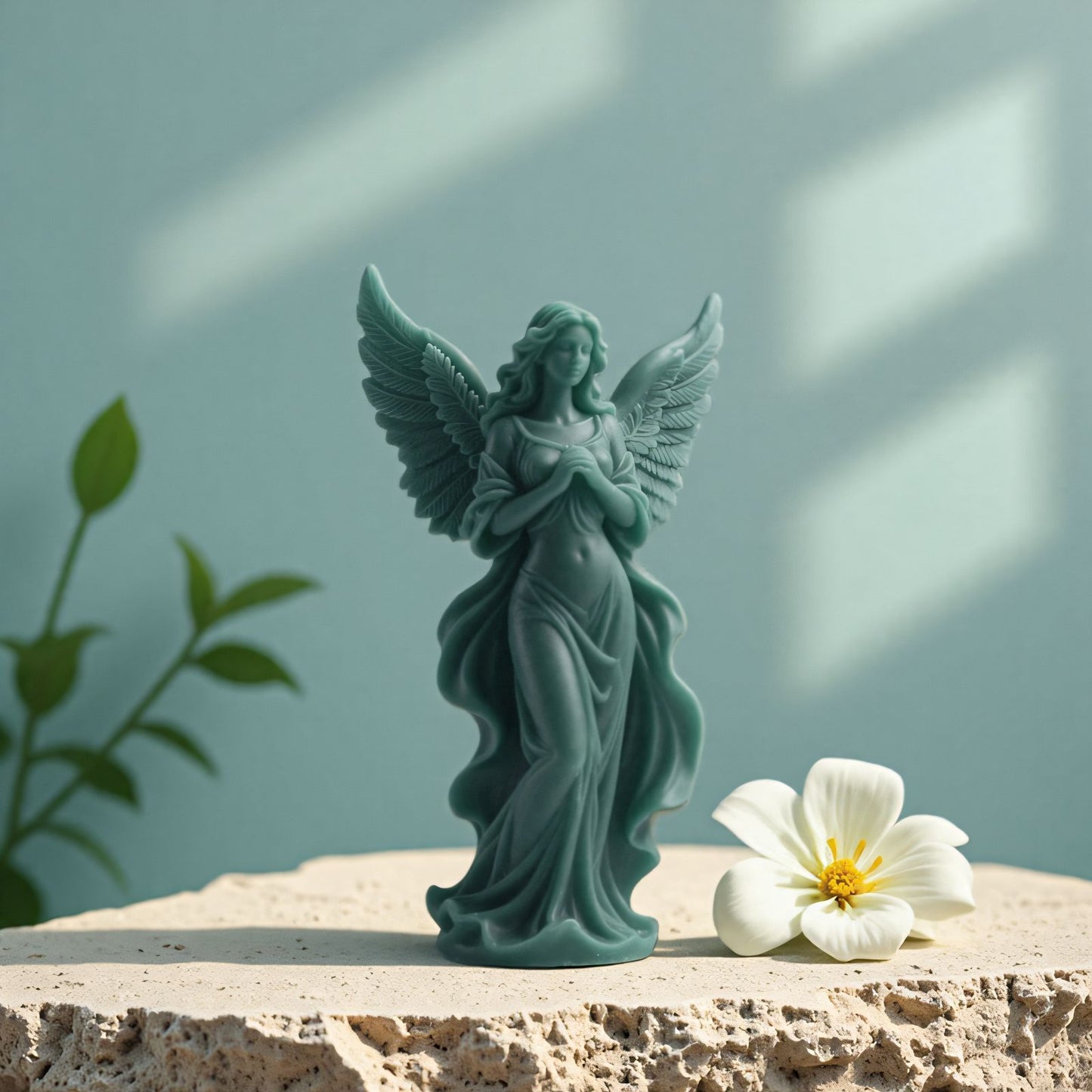 1pc Angel Girl Angel Wings Silicone Mold, suitable for DIY candles, gypsum, handmade soaps