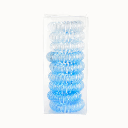9 Pcs Spiral Hair Ties No Crease