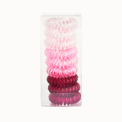 9 Pcs Spiral Hair Ties No Crease
