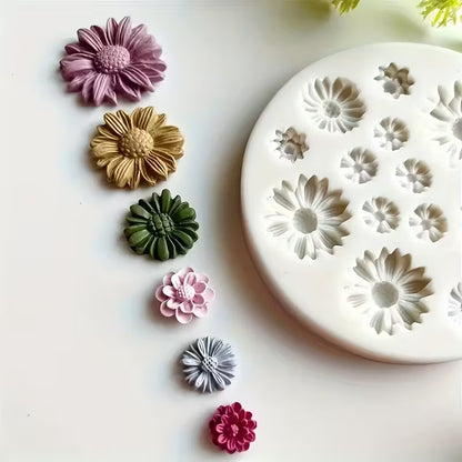 1pc Floral Silicone Mold for Crafting and DIY Projects