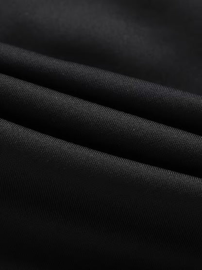 Men's Black Fleece-Like Hooded Sweatshirt