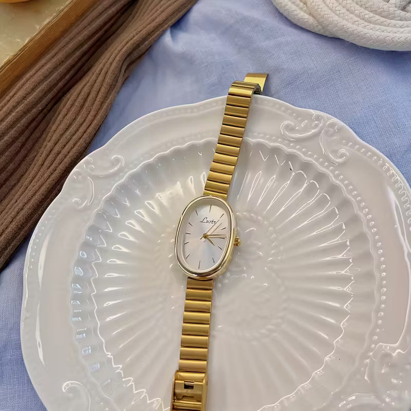 Vintage Golden-Tone Women's Quartz Watch