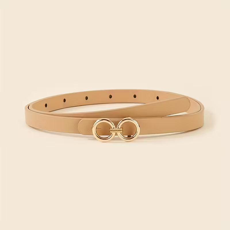 5pcs minimalist solid color elegant Girl's belts