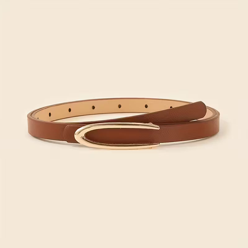 5pcs minimalist solid color elegant Girl's belts